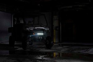LED Light Bar - Rough Country - Single Row - Black